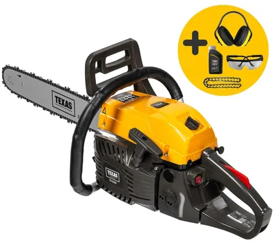 Produktbild von TEXAS TS5620 Set Kettensäge Benzin Motorsäge 50cm Schwert 3,4 PS mit Zubehör