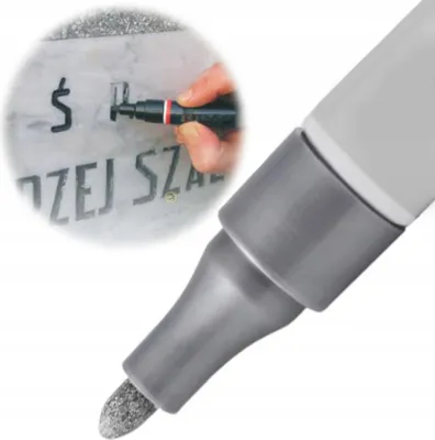 Zdjęcie produktu dla Marker olejowy do nagrobków srebrny