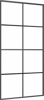 Obrázok produktu pre posuvné dvere vidaXL čierne 102,5x205 cm ESG sklo a hliník