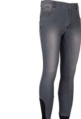 Produktbild von Harry´s Horse Liciano Denim Full Grip Hosen Grau 176 Grau 176
