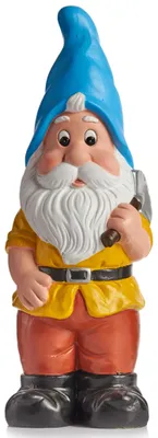 Produktbild von Ibergarden Gartenzwerg-Figur - blaue Mutze - Keramik - 50 cm