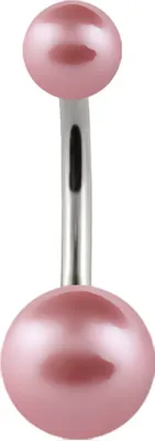 Produktbild von Bauchnabelpiercing Titan Titanium Perle Kugel Ball Banane Belly Banana 12 mm