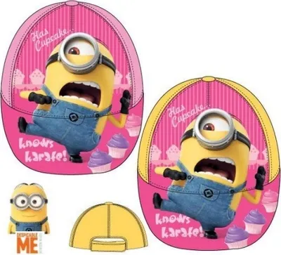 Produktbild von Minions Kinderbaseballmütze - Typ: Karate Pink - Größe: 52cm