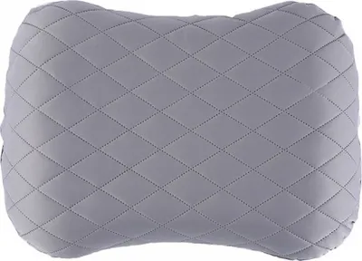 Produktbild von Aufblasbares Camping-Reisekissen mit abnehmbarem Kissenbezug, ergonomisches Kissen, bequemes Nackenkissen für Reisen/Outdoor, aufblasbares Reise-Nackenkissen, blau/schwarz/grau