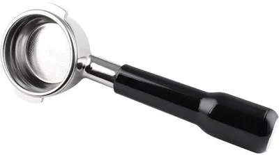 Produktbild von Unyqoos® Bodenloser Siebträger 58 mm – Edelstahl 304, abnehmbarer Halter mit Edelstahlfilter und ABS-Griff, kompatibel mit Espressomaschinen