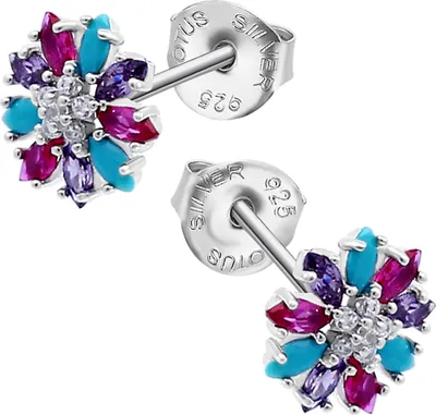 Image de Lotus Silver Boucles d'oreilles en argent 925 Boucles d'oreilles femmes JLP3560-4-2