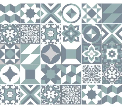 Image de Autocollants imitation carrelage pour la cuisine et la salle de bains – 30 autocollants imitation carrelage cimenté Allavicini – 30 autocollants 15 x 15 cm