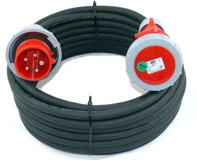 Produktbild von CEE Verlängerungskabel wasserdicht H07NR 5G2,5 5x2,5 16A PCE IP67 5-50m, Größe:5G2.5/ 25m