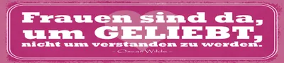 Produktbild von vianmo Blechschild 10x46 cm Frauen sind da um geliebt zu werden
