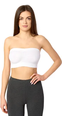 Produktbild von Merry Style Damen Bandeau Top 06 161 (Weiß, S-M)