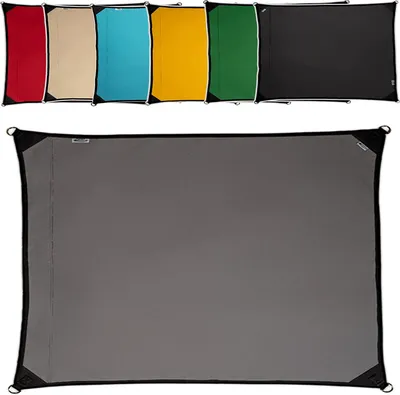 Produktbild von freigarten.de Sonnensegel Wasserdicht Sonnenschutz Rechteckig 100% Schutz vor UV-Strahlungen 3mx2m Grau