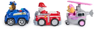 Zdjęcie produktu dla PAW Patrol Pullback Racers Gift Pack, Zestaw pojazdów i torów, PAW Patrol, 3 lat(a), Plastik, Wielobarwny