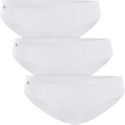 Produktbild von Celodoro Damen Basic Bikini Slip (3er Pack) Klassische Damen Unterhose - Weiß L