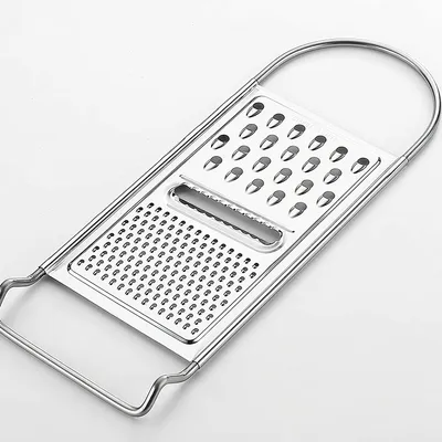 Küchenreibe Edelstahl 3-in-1, 22 cm, zum Reiben von Käse & Gemüse