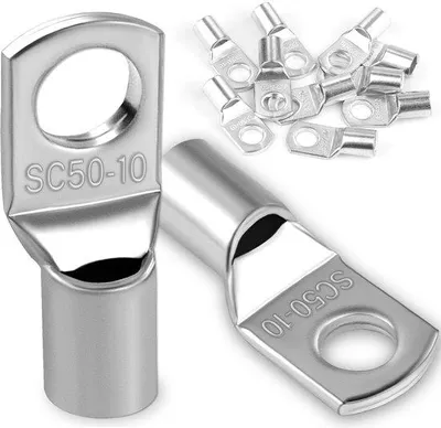 Produktbild von 10 50 mm² Buisvormige Klemmen mit M10 Ringklemmen, Klemmkreuzen, Klemmkreuzen