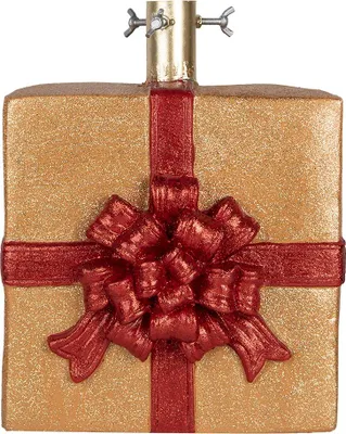 Zdjęcie produktu dla Stojak na choinkę Clayre & Eef 26x25x32 cm Materiał ceramiczny w kolorze złotym