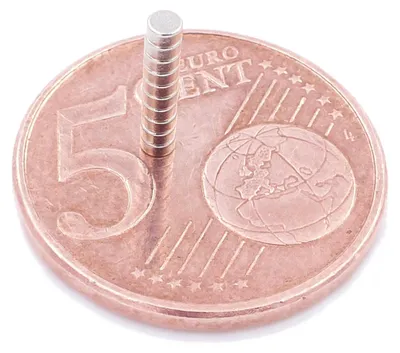 Produktbild von Aprilheld | 40 Scheibenmagnete 2x1 mm | N52 Klasse Neodym Magnete | Modellbau