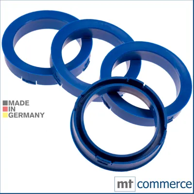 Produktbild von 4X Zentrierringe 73,1 x 57,1 mm blau Felgen Ringe Germany