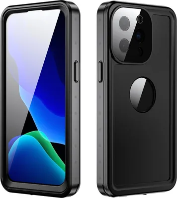 Produktbild von iPhone 13 promax Tasche mit integriertem Bildschirmschutz 360° Ganzkörper-Schutzhülle IP68 Wasserdichtes Tauchen