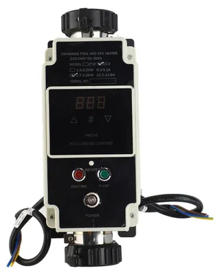 Obrázok produktu pre Ohrievač bazénu s výkonom 2,7 až 3,3 kW, elektrický termostat pre bazénovú vodu a vírivku s digitálnym displejom pre vírivú vaňu, 220–240 V