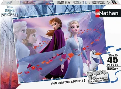 Produktbild von Nathan Frozen II Puzzle - 45 Teile - Disney Kinderpuzzle