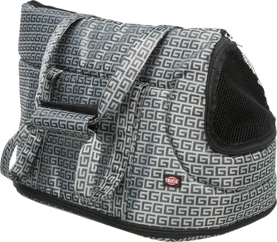 Produktbild von TRIXIE Tasche Riva, Weicher Haustierträger, Handtasche zum Tragen von Haustieren, Hund, 7 kg, Ober- & Vorderseitenbefüllung, Grau