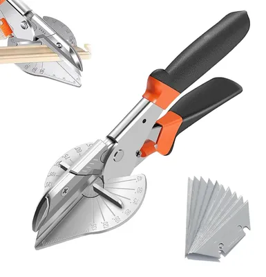 Image de Solidchoice - Ciseaux de coupe d'angle avec 10 lames de rechange pour un travail de précision
