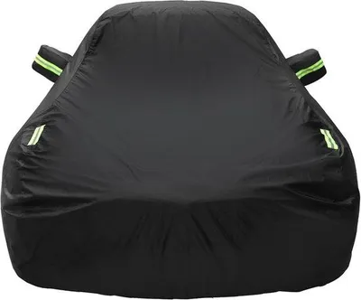 Produktbild von Autoabdeckung - Wetterfest, passgenau - 43 x 39 x 12 cm - Schwarz