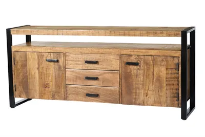 Produktbild von Sideboard Nairobi aus Mangoholz 180cm - Natur