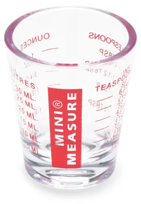 Mini-Maßbecher transparent 30 ml Kunststoff