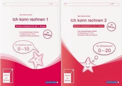 Obrázek produktu pro Ich kann rechnen 1 und 2 - Ausgabe in A4 - Schülerarbeitshefte für die 1. Klasse