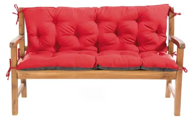 Produktbild von Gartenbankauflage Rot 150x60x50 Bankauflage Bankkissen Sitzkissen Sitzpolster Auflage Sitzbank Sitzkissen Mayaadi Home