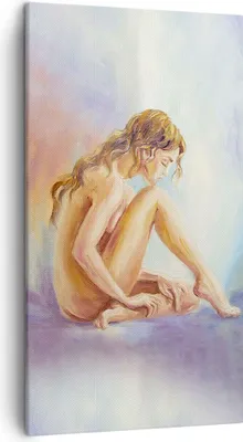 Produktbild von Bild auf Leinwand - Leinwandbild - Einteilig - Frau Nacktheit Abgesehen von - 45x80cm - Wand Bild - Wanddeko - Wandbilder - Leinwanddruck - Bilder - Wanddekoration - Leinwand bilder - PA45x80-4174