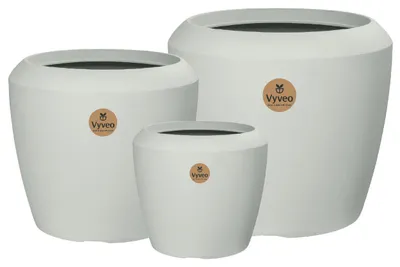 Productafbeelding van Vyveo - Bloempot Liora - Wit - Set van 3