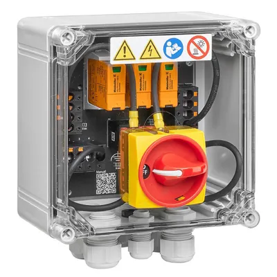 Produktbild von Weidmüller PV Next-Generatoranschlusskasten für String-Wechselrichter mit 1 MPPT DC 3I 3O