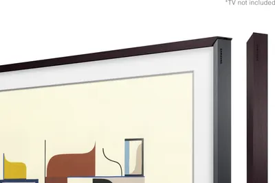Produktbild von Samsung VG-SCFN43DP, Rahmen, Walnuss, Kunststoff, Polyvinylchlorid (PVC), 109,2 cm (43"), Samsung The Frame 43", 42,4 mm