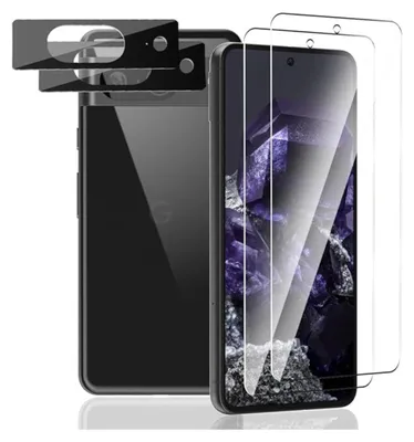 Produktbild von 2X Schutzglas für Google Pixel 8 Panzerfolie Display Kamera Full 9H Schutzset