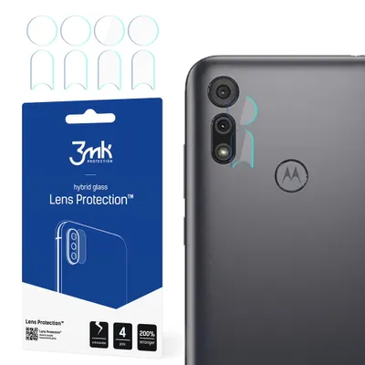 Produktbild von 3mk Hybridglas Lens Protection für Motorola Moto E6i Kamera Objektiv Kameralinse 0,16mm 6H (4 Stück)