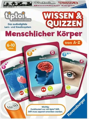 Produktbild von tiptoi® Wissen & Quizzen: Menschlicher Körper Ravensburger 00080