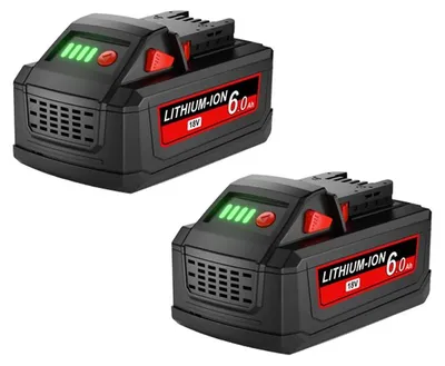 Immagine prodotto di Batterie agli ioni di litio, ricaricabili, confezione da 2, capacità 6.0Ah