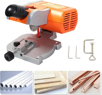 Obrázek produktu pro Pokosová pila Mini 45° úhlová pila Kotoučová pila Ocelový pilový kotouč Stolní pila na dřevo Kov Řezání hran 7800 ot/min 220V