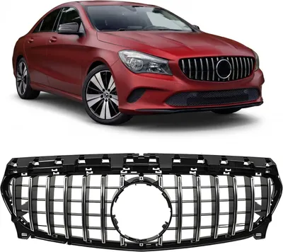 Image de Grille de radiateur compatible avec MERCEDES CLA C117 W117 2017-2019 RESTYLÉ GT PANAMERICANA