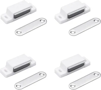 Produktbild von Famanu Magnetverschluss 14 kg – Magnetische Schließung für Türen, Schränke oder Schubladen – Magnetstreifen für Möbel – Magnetschnapper