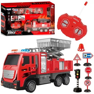 Obrázok produktu pre WOOPIE Diaľkovo ovládané hasičské auto s plošinou