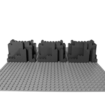 Obrázok produktu pre LEGO® 4x10x6 Skalna plošča temno siva - Skalna plošča 6082 NOVO! Komplet 25x