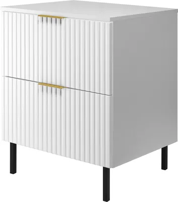 Produktbild von Waschtischunterschrank, Mattschwarz, 60 x 77 x 46 cm, schwarzer Griff, schwarze Beine + Arbeitsplatte