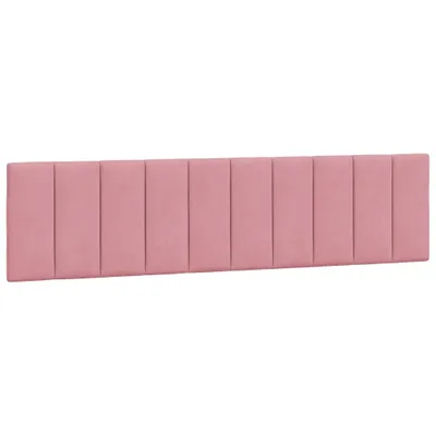 Image de Coussin de tête de lit Hanko rose 200 cm velours