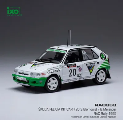 Image de Škoda Felicia Kit Car n°20 S.Blomqvist/B.Melander RAC rallye 1995 - IXO 1:43
