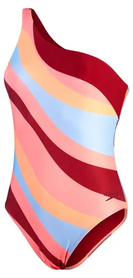 Immagine prodotto di SPEEDO 00309314497. Costume da bagno asimmetrico da donna, stampa ecologica, colore arancione, taglia 38