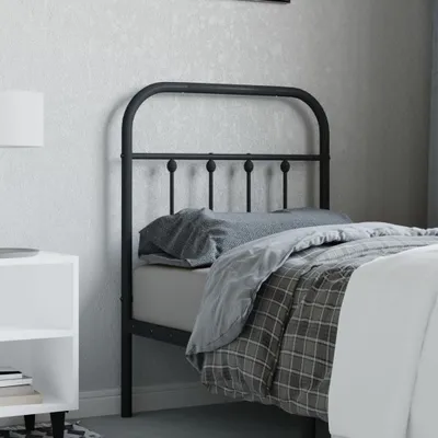 Obrázek produktu pro The Living Store Čelo postele kovové černé 75 cm